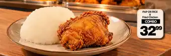Pap or Rice & Fried Chicken Combo