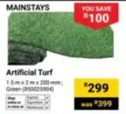 Builders Express MAINSTAYS Artificial Turf offer