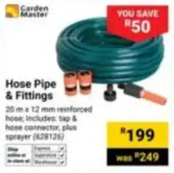 Garden Master Hose Pipe & Fittings