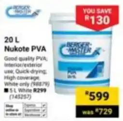 Builders Express Berger-Master Nukote PVA offer