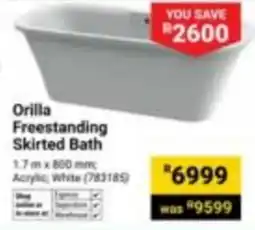Builders Express Orilla Freestanding Skirted Bath offer