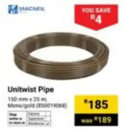 Builders Express Unitwist Pipe offer