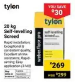 Builders Express tylon self-levelling screed offer