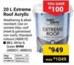 Builders Express Ferro Earth Extreme Roof Acrylic offer