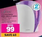 Game Logik 1.7Ltr Auto Kettle RSH-080443-WPE offer