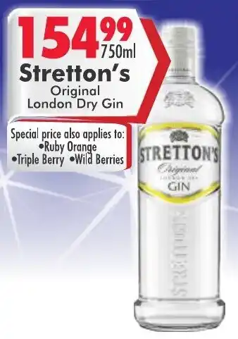 Prestons Stretton's Original London Dry Gin offer