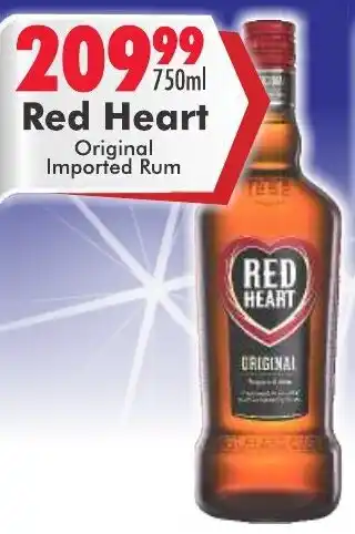 Red Heart Original Imported Rum