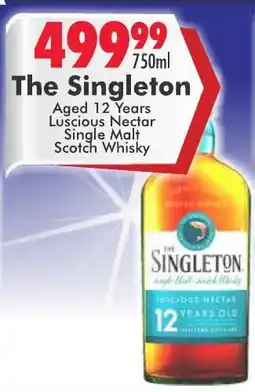 Prestons The Singleton Aged 12 Years Luscious Nectar Single Malt Scotch Whisky offer