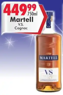 Prestons Martell V.S. Cognac offer