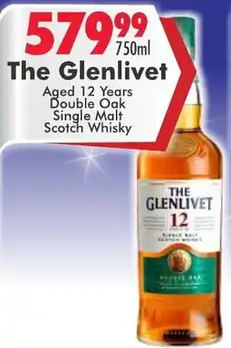 Prestons The Glenlivet Aged 12 Years Double Oak Single Malt Scotch Whisky offer