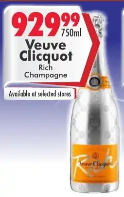 Prestons Veuve Clicquot Rich Champagne offer