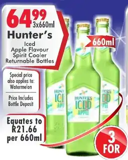 Prestons Hunter's Iced Apple Flavour Spirit Cooler Bottles offer