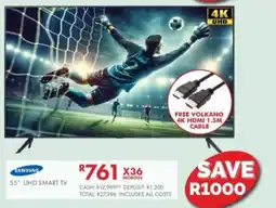 Beares SAMSUNG 55" UHD SMART TV offer