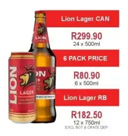 Johnny's Liquor Hypermarket Lion Lager CAN offer