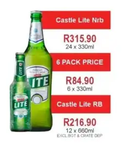 Johnny's Liquor Hypermarket Castle Lite Nrb offer