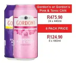 Johnny's Liquor Hypermarket Gordon's or Gordon's Pink & Tonic offer