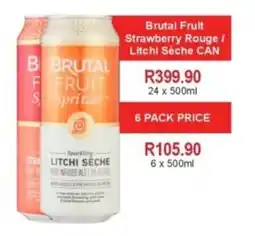 Johnny's Liquor Hypermarket Brutal Fruit Strawberry Rouge/ Litchi Sèche offer