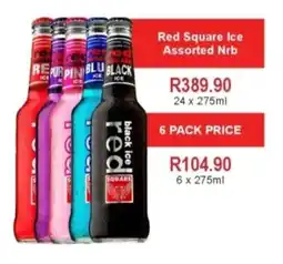 Johnny's Liquor Hypermarket Red Square Ice Assorted Nrb offer
