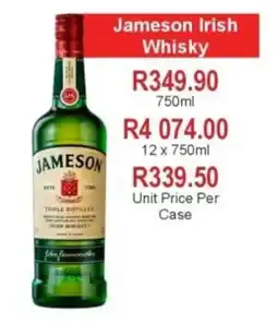 Johnny's Liquor Hypermarket Jameson Irish Whisky offer