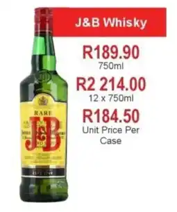 Johnny's Liquor Hypermarket J&B Whisky offer