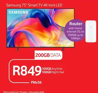 Samsung 75" Smart TV 4K mini LED