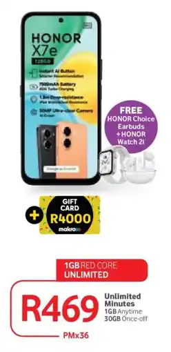 Makro HONOR X7e offer