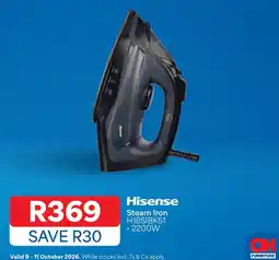 OK Furniture Hisense Steam Iron H18SIBKS1 offer