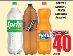 Boxer SPRITE / STONEY / FANTA Soft Drink Assorted offer