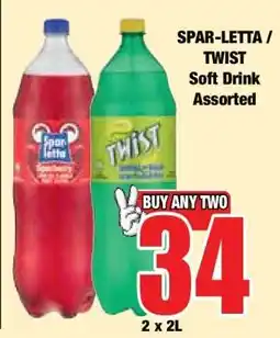 Boxer SPAR-LETTA / TWIST Soft Drink Assorted offer