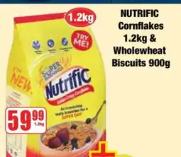 Boxer NUTRIFIC Cornflakes 1.2kg & Wholewheat Biscuits 900g offer