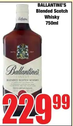 Boxer Ballantine's Blended Scotch Whisky 750ml offer