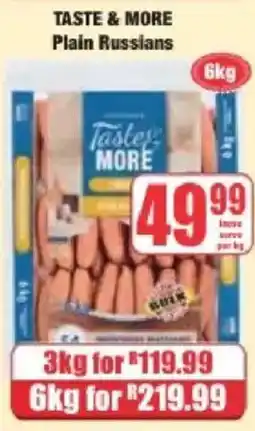 Boxer Taste & More Plain Russians offer