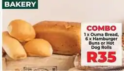 Food Lover's Market 1 x ouma bread, 6 x hamburger buns or hot dog rolls offer
