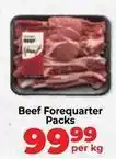 Food Lover's Market Beef forequarter packs offer