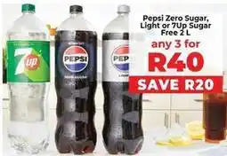 Food Lover's Market Pepsi - pepsi zero sugar, light or 7up sugar free offer