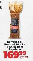 Food Lover's Market Romesco or roasted paprika & garlic beef espetada offer