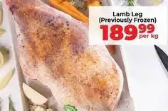 Food Lover's Market Frozen - lamb leg offer