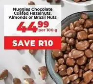 Food Lover's Market Nuggles chocolate coated hazelnuts, almonds or brazil nuts offer
