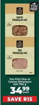 Food Lover's Market Fine or coarse himalayan salt 700 g offer
