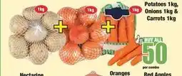 Boxer Potatoes, onions & carrots combo offer