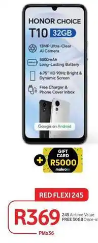 Makro Honor - honor choice t10 32gb offer