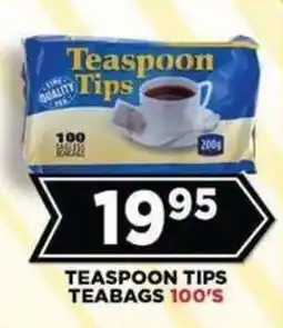 Goal Supermarket Teaspoon Tips Teabags offer