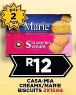 Goal Supermarket CASA-MIA CREAMS/MARIE BISCUITS offer