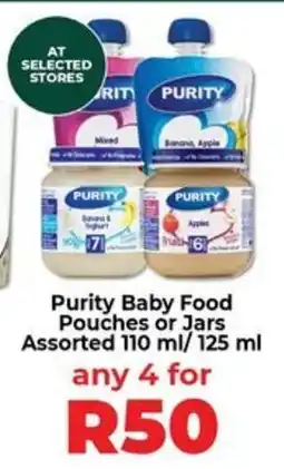 Food Lover's Market Purity Baby Food Pouches or Jars Assorted offer