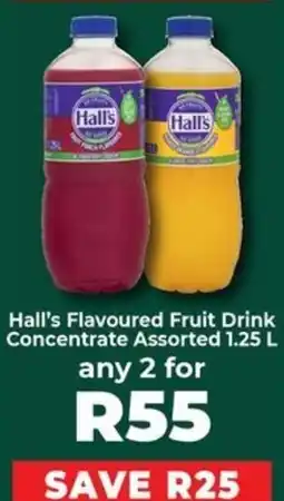 Food Lover's Market Hall's Flavoured Fruit Drink Concentrate Assorted offer