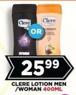 Goal Supermarket CLERE LOTION MEN /WOMAN offer