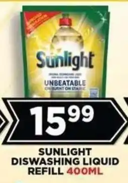 Goal Supermarket Sunlight Diswashing Liquid Refill offer