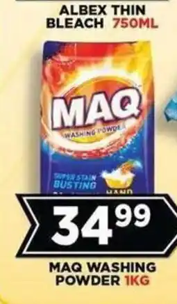 Goal Supermarket MAQ WASHING POWDER offer