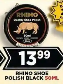Goal Supermarket RHINO SHOE POLISH BLACK offer