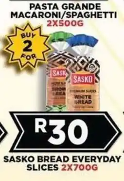 Goal Supermarket Sasko Bread Everyday Slices offer